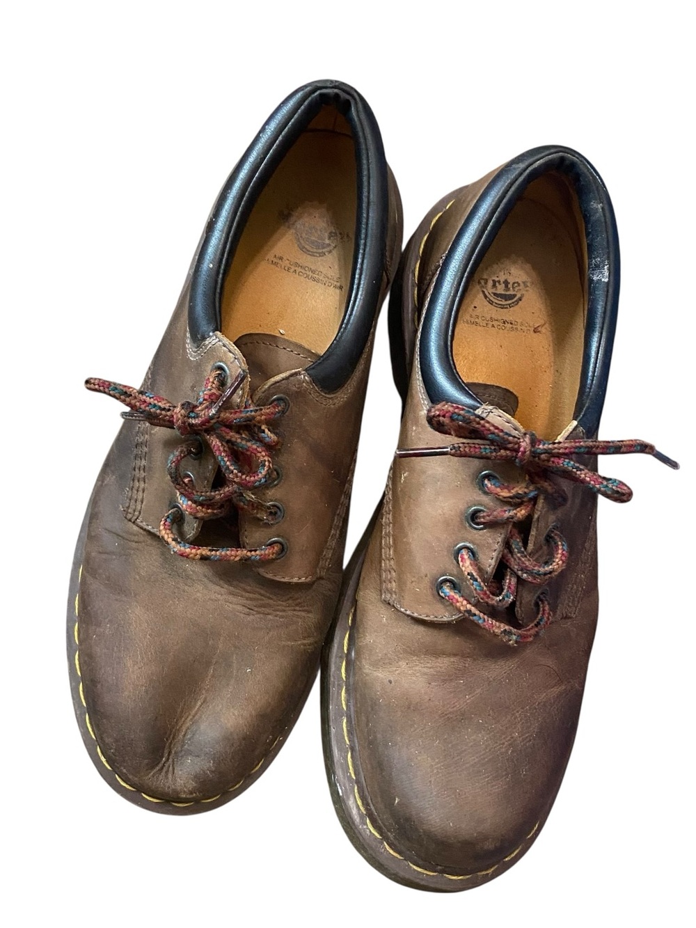 Dr. Martens Brown Leather Y2k Grunge Crazy Horse Oxford Lace Up Shoes Size 13